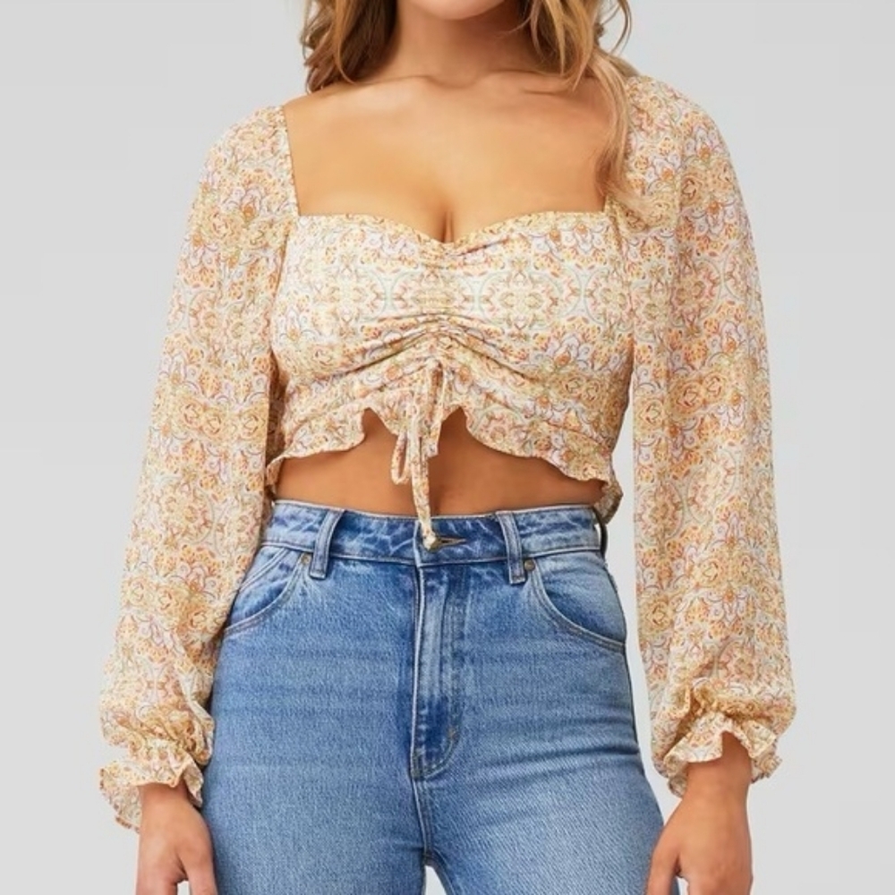 Show Me Your Mumu Floral Crop Top